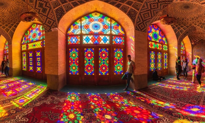 Nasir Al Molk Known As Pink Mosque In Shiraz