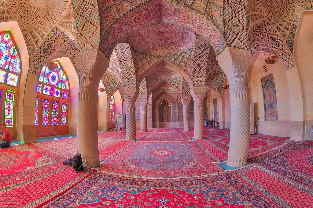 The Nasir Al-Mulk Or Pink Mosque In Shiraz