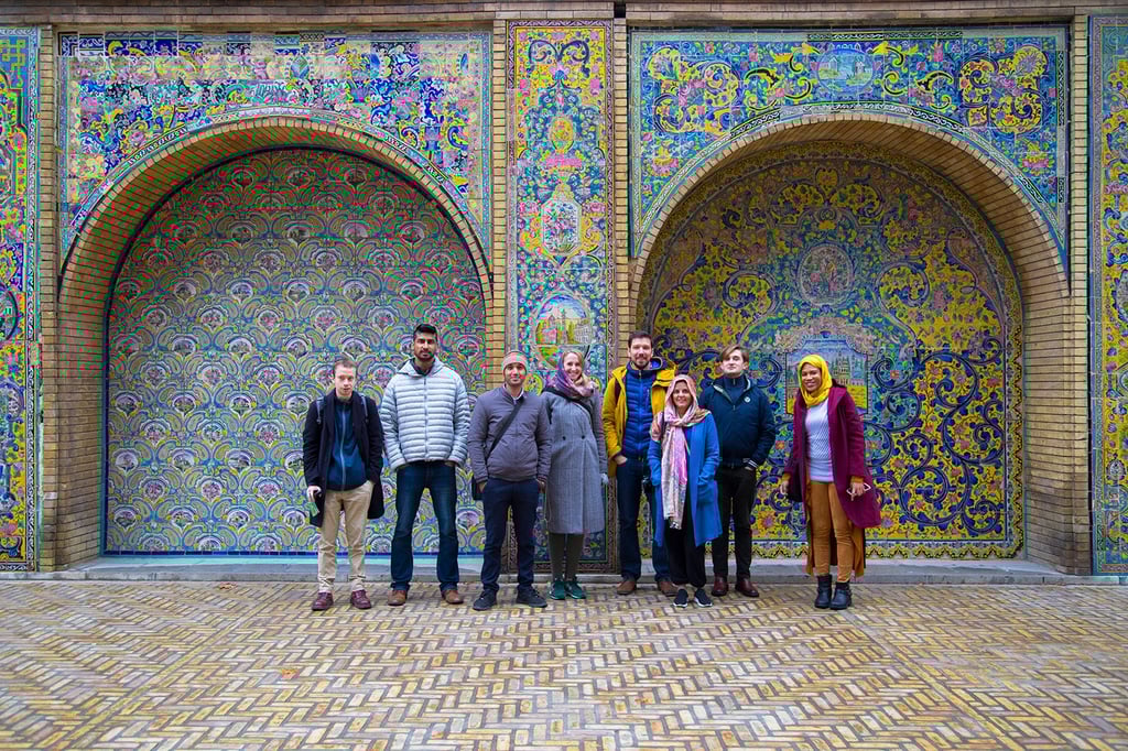 Shiv A Tourist Group Visiting Golestan Palace