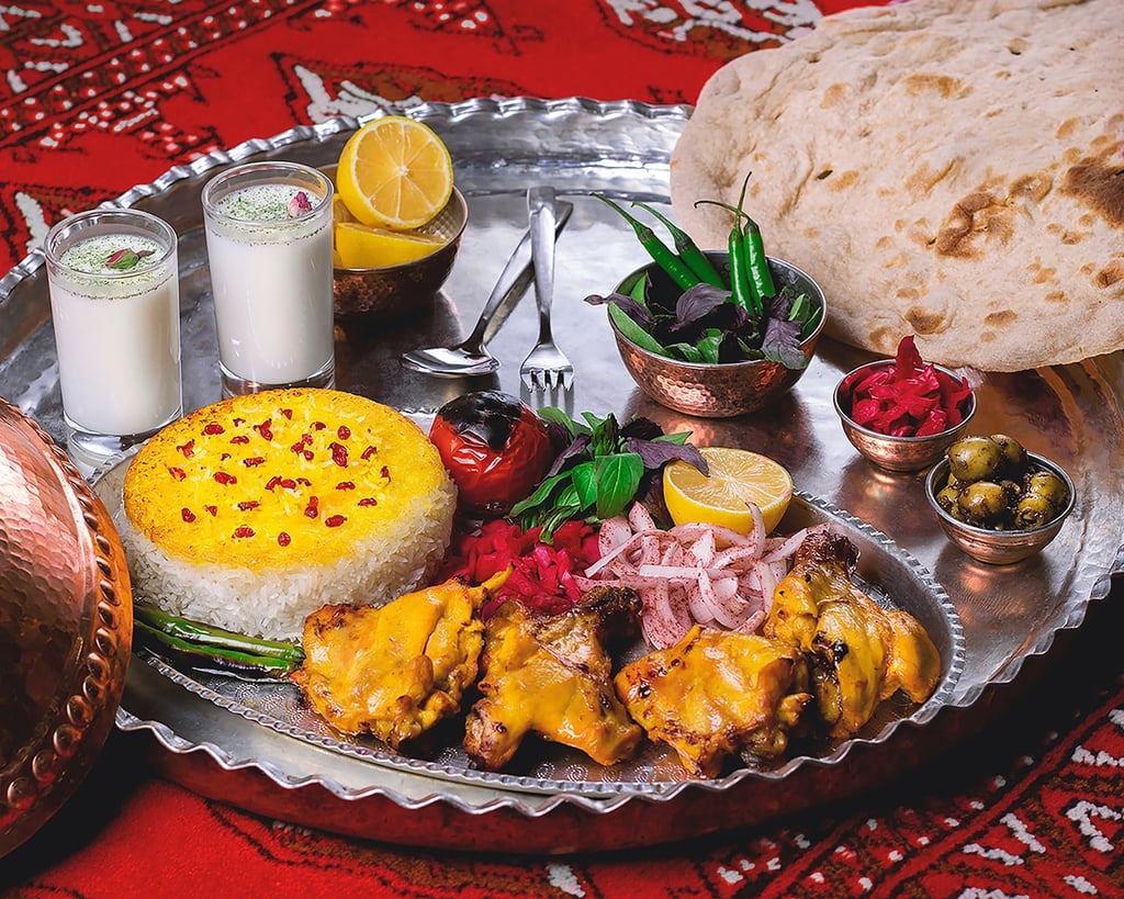 Iranian chicken kebab with taste of saffron is a must you have to try!