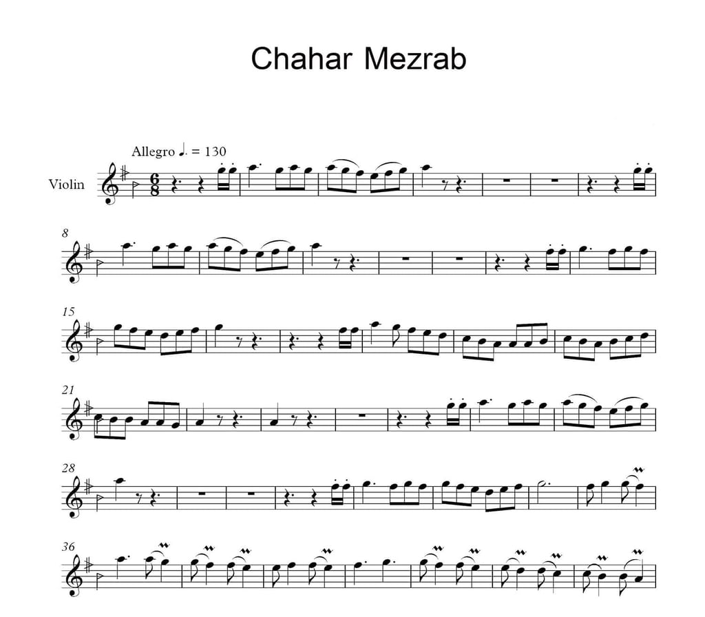 Iran's Traditional Music Chahar Mezrab