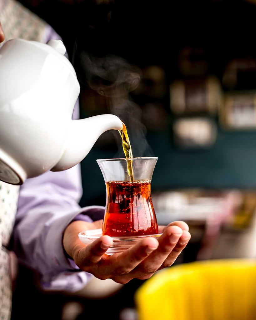 Drinking Tea In Iran