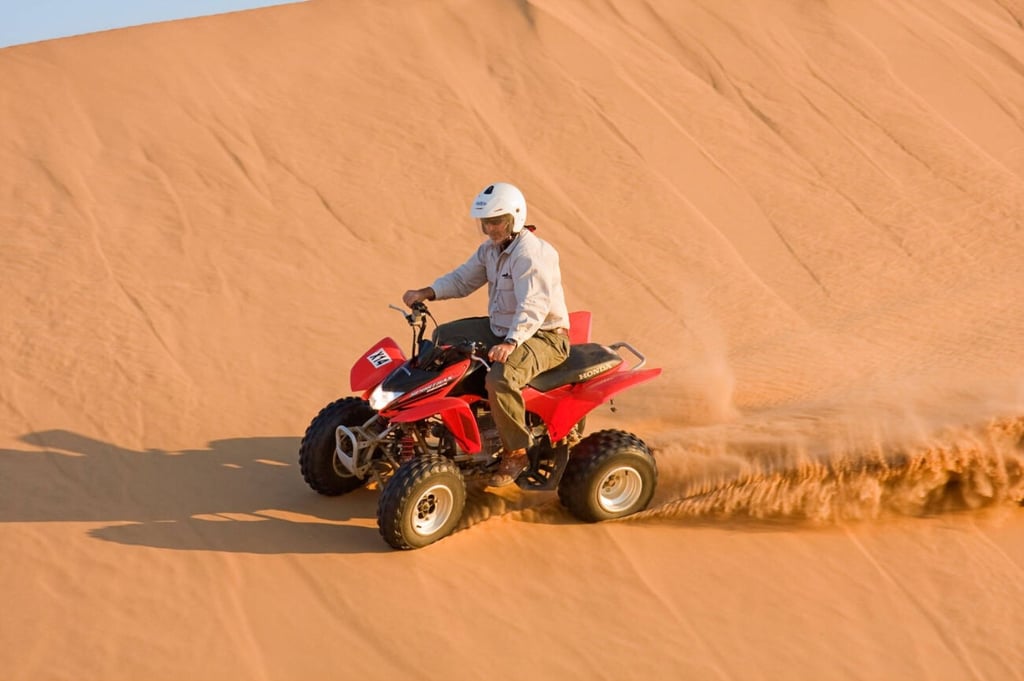 Four-Wheel Motorcycling In Shahdad Desert