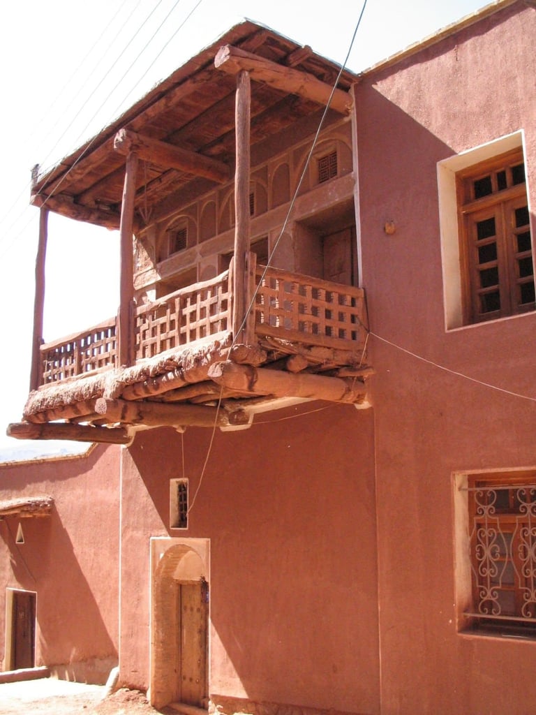 Houses In Abyaneh Village By Wikipedia Houses In Abyaneh Village