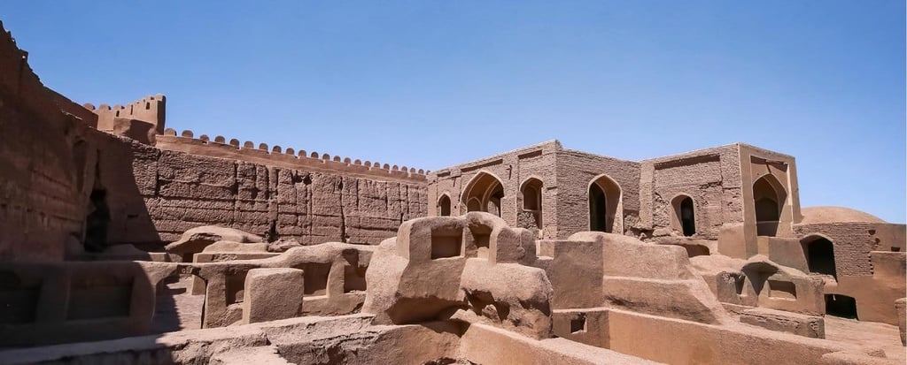 Location Of Rhine Citadel, Kerman, Iran