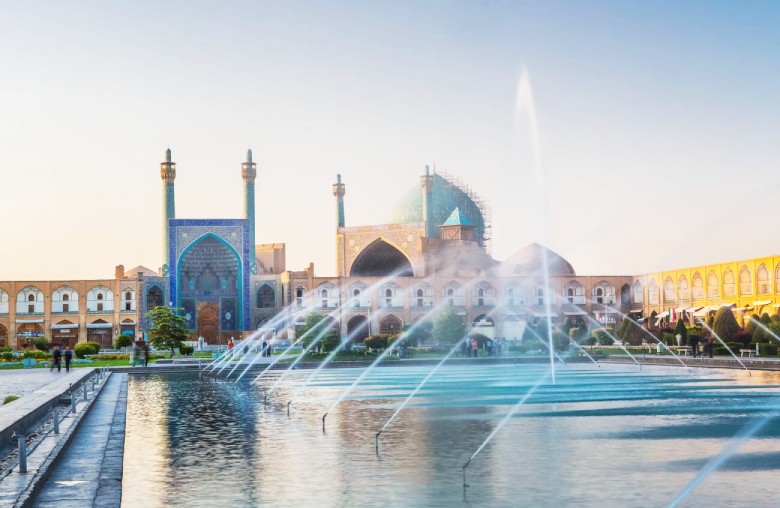 A View of Naqsh-e Jahan square in Isfahan