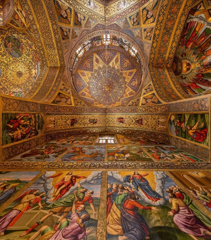 Inside Vank Cathedral, Isfahan, Iran