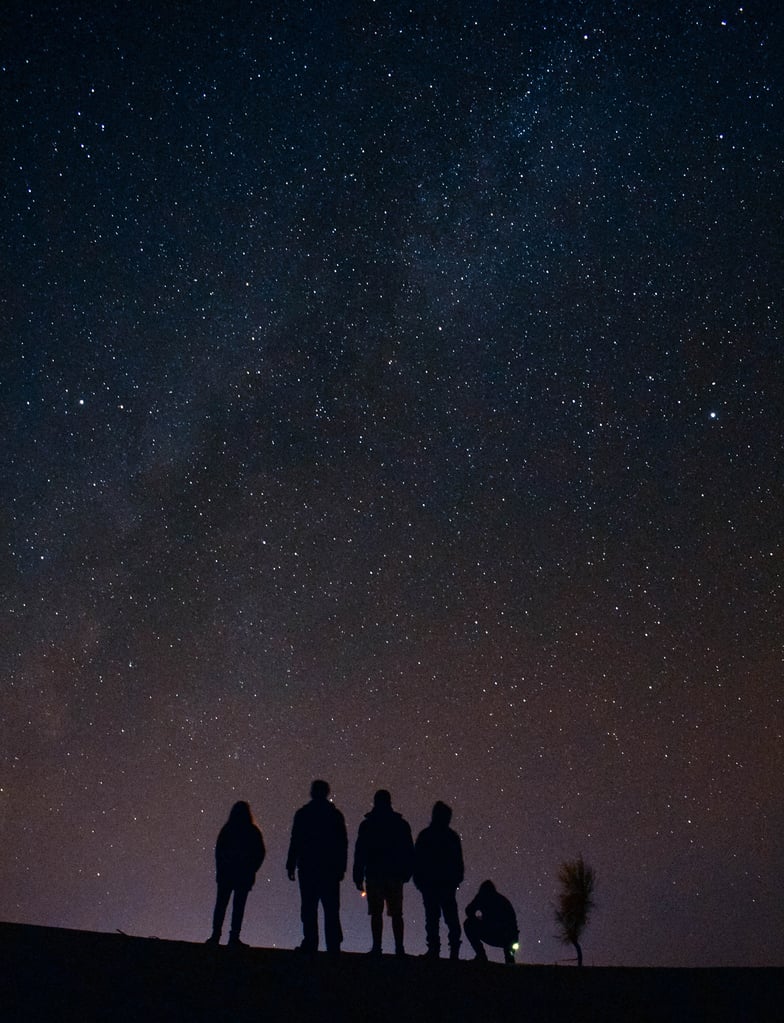 Mesr Desert Stary Skies Of Mesr Desert