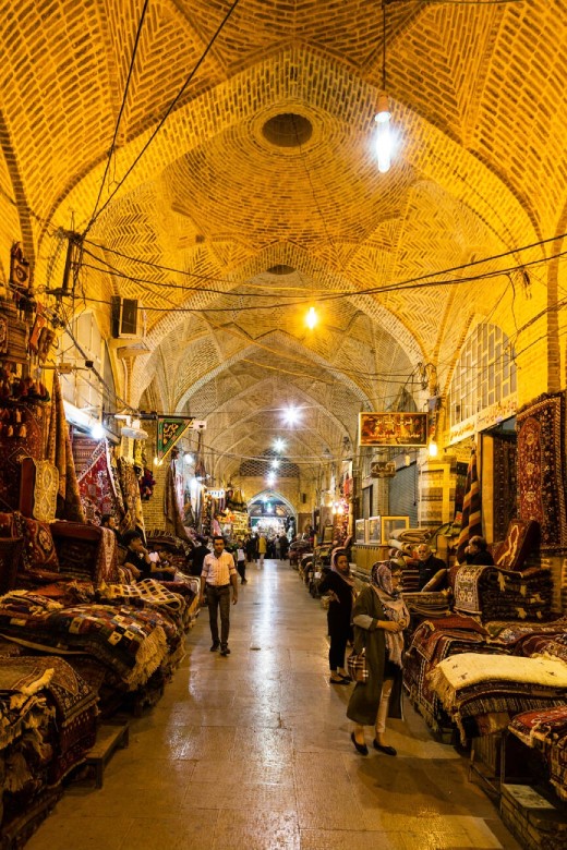 Architecture of Vakil Bazaar in Shiraz