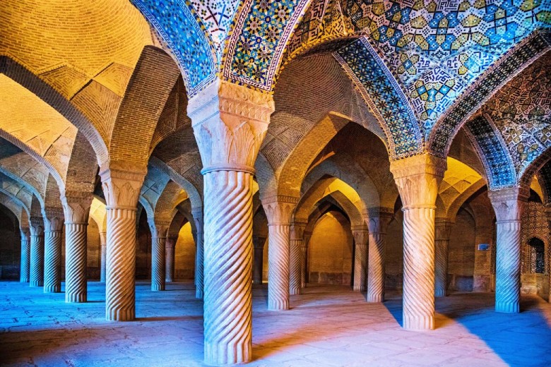 Architecture of Vakil Mosque in Shiraz