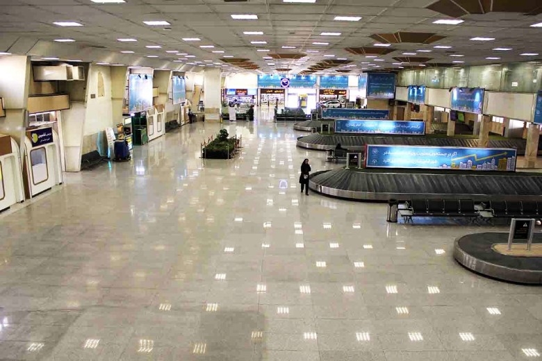 Inside Mehrabad Airport