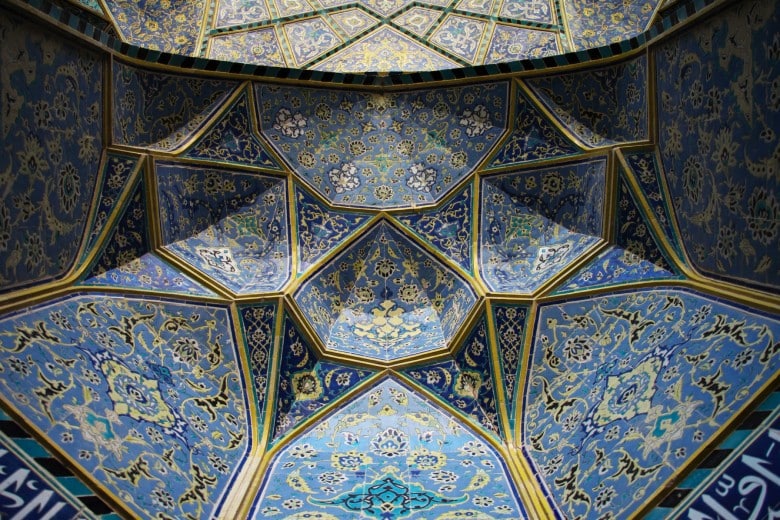 Ceiling of Imam Mosque in Isfahan