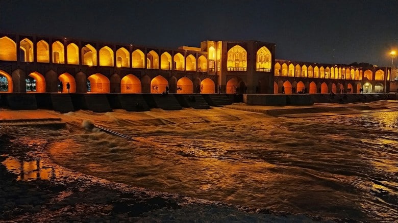 Khaju Bridge, Isfahan, Iran