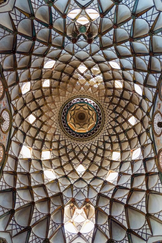 Borujerdi House Kashan: A Masterpiece Of Persian Architecture 9 Details Of Main Dome Of Borujerdi House