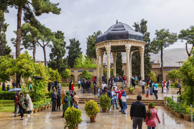 Visiting Tomb of Hafez in Shiraz