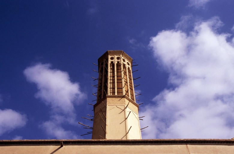 Hexagonal Shaped Windcatcher of Dowlat Abad Garden in Yazd