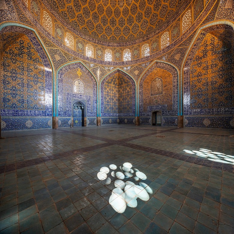 Inside Sheikh Lotfollah Mosque Of Isfahan