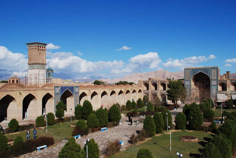 The Courtyard And Gardens Of Ganjali Khan Complex