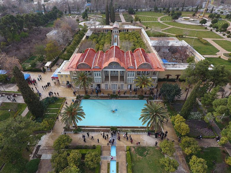 Architectural Features Of Eram Garden Shiraz