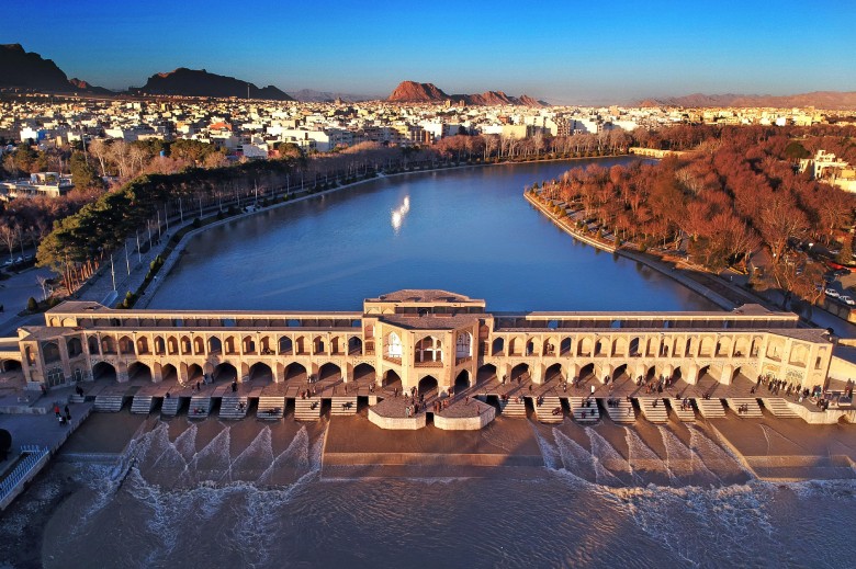 Khaju Bridge On Zayandeh River, Isfahan