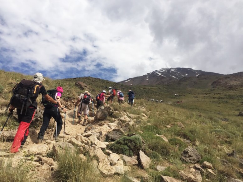 Climbing Damavand Mountain