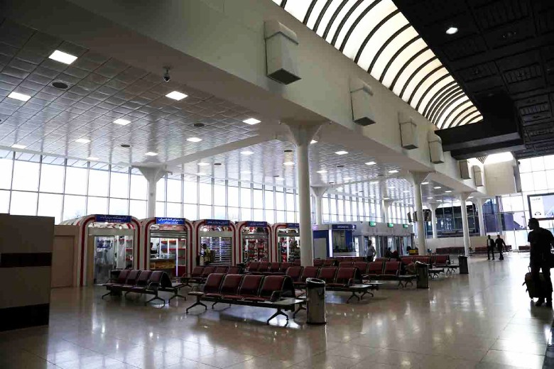 Inside Mehrabad Airport, Tehran