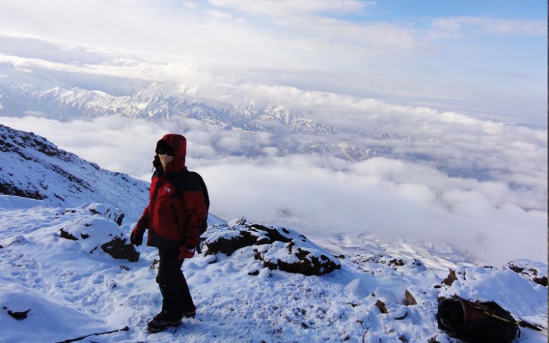 On The Top Of Damavand Peak