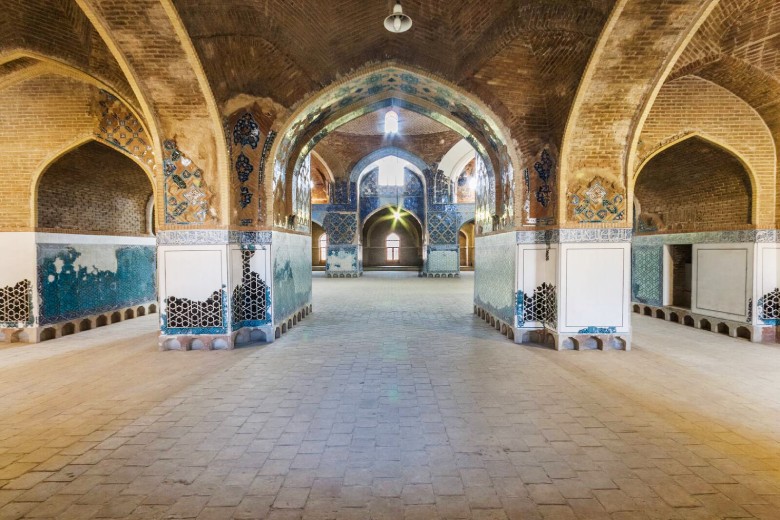 Architecture Of The Blue Mosque In Tabriz