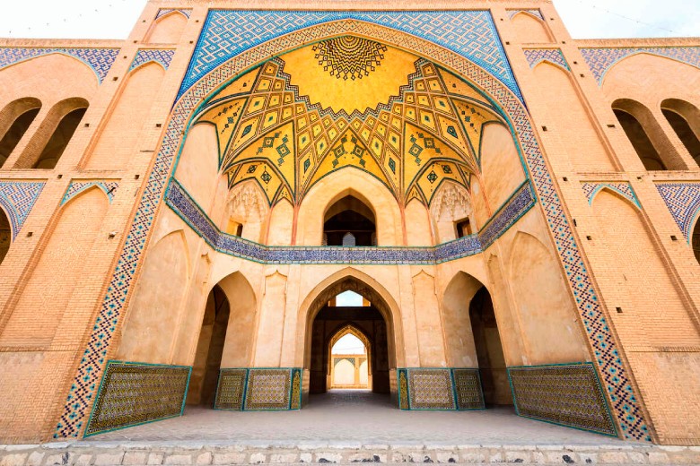 Entrance Of Agha Bozorg Mosque