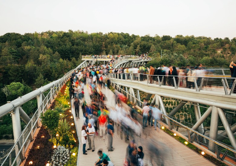 Gatherings On Tabiat Bridge Of Tehran