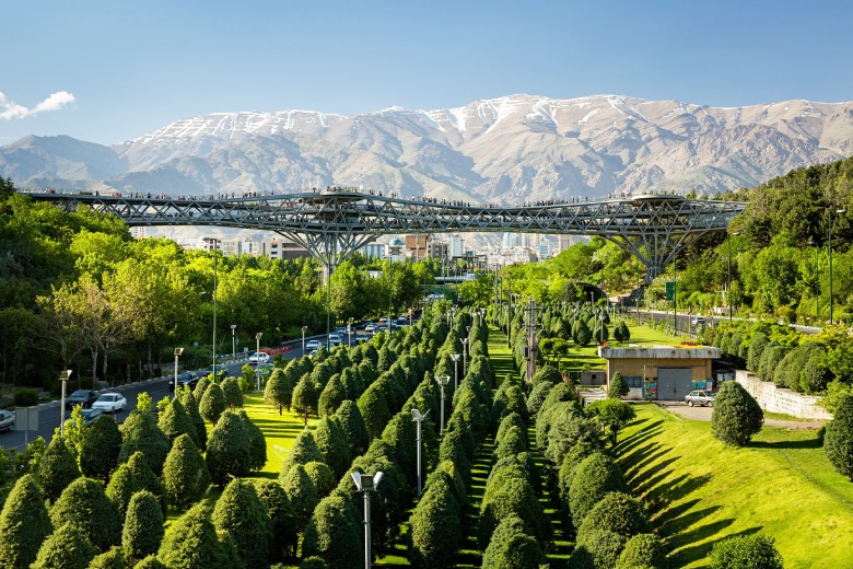 Tabiat Bridge, Modarres Highway Of Tehran