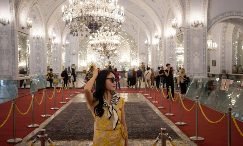 Chinese Tourist Golestan Palace Tehran