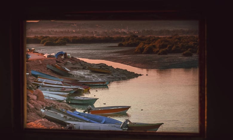 Fisherman Boats In Tabl Village Qeshm Island