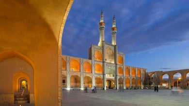 Iran, Yazd City, Amir Chakhmag Mosque And Square