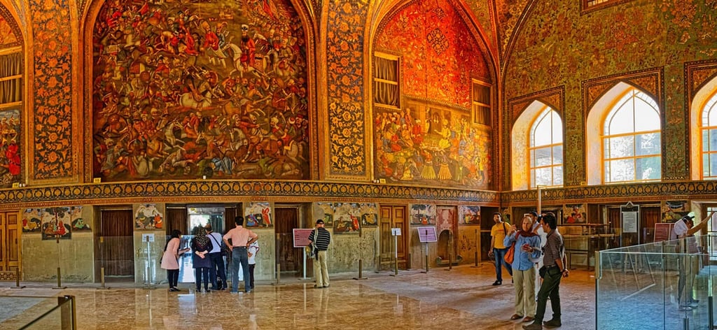 Magnificent Interior Of Chehel Sotoun Palace