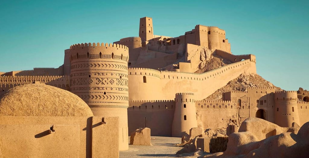 Panorama Of Bam Citadel In Iran