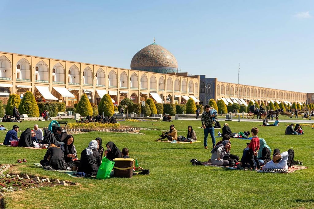 Peaceful Moments At Naghsh E Jahan Square