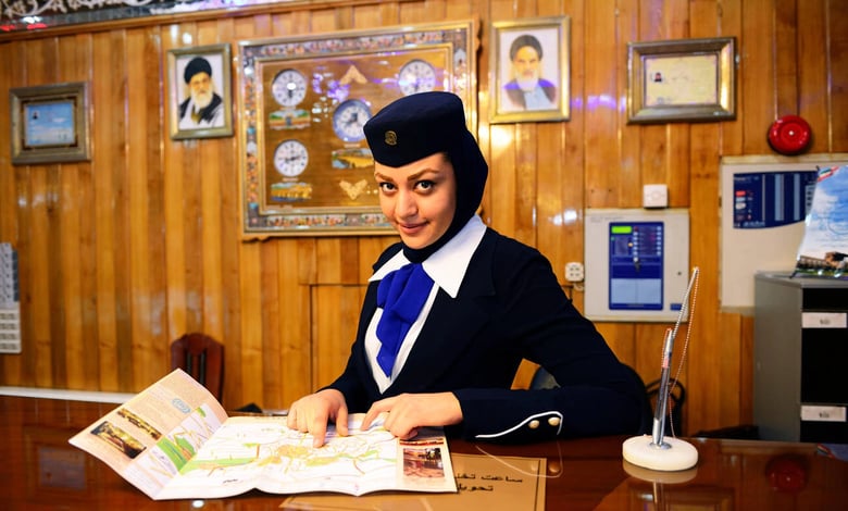 Receptionist At The Hotel, Isfahan, Iran