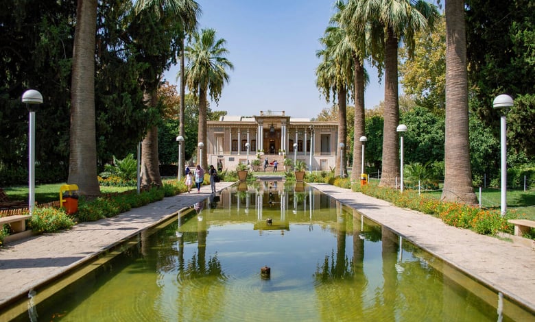 The Royal Mansion At Afif Abad Garden In Shiraz, Iran