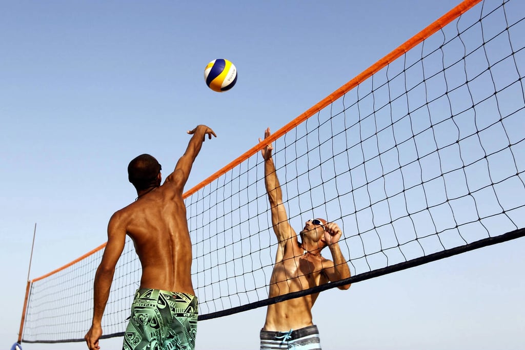 Volleyball On Kish Island Beach