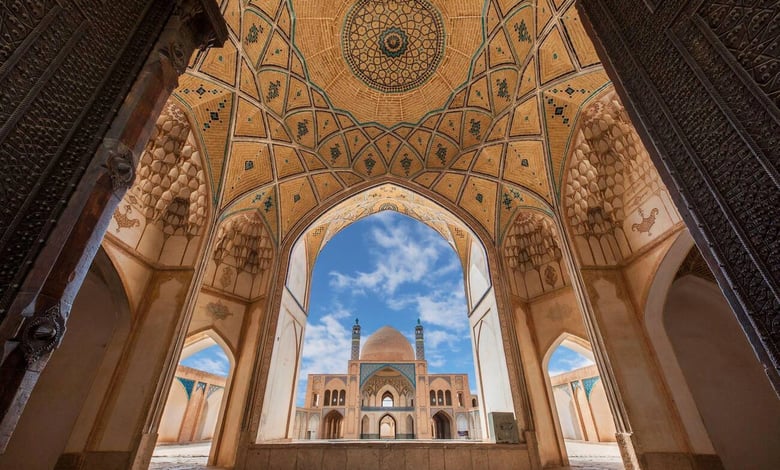 Agha Bozorg Mosque In Kashan, Iran