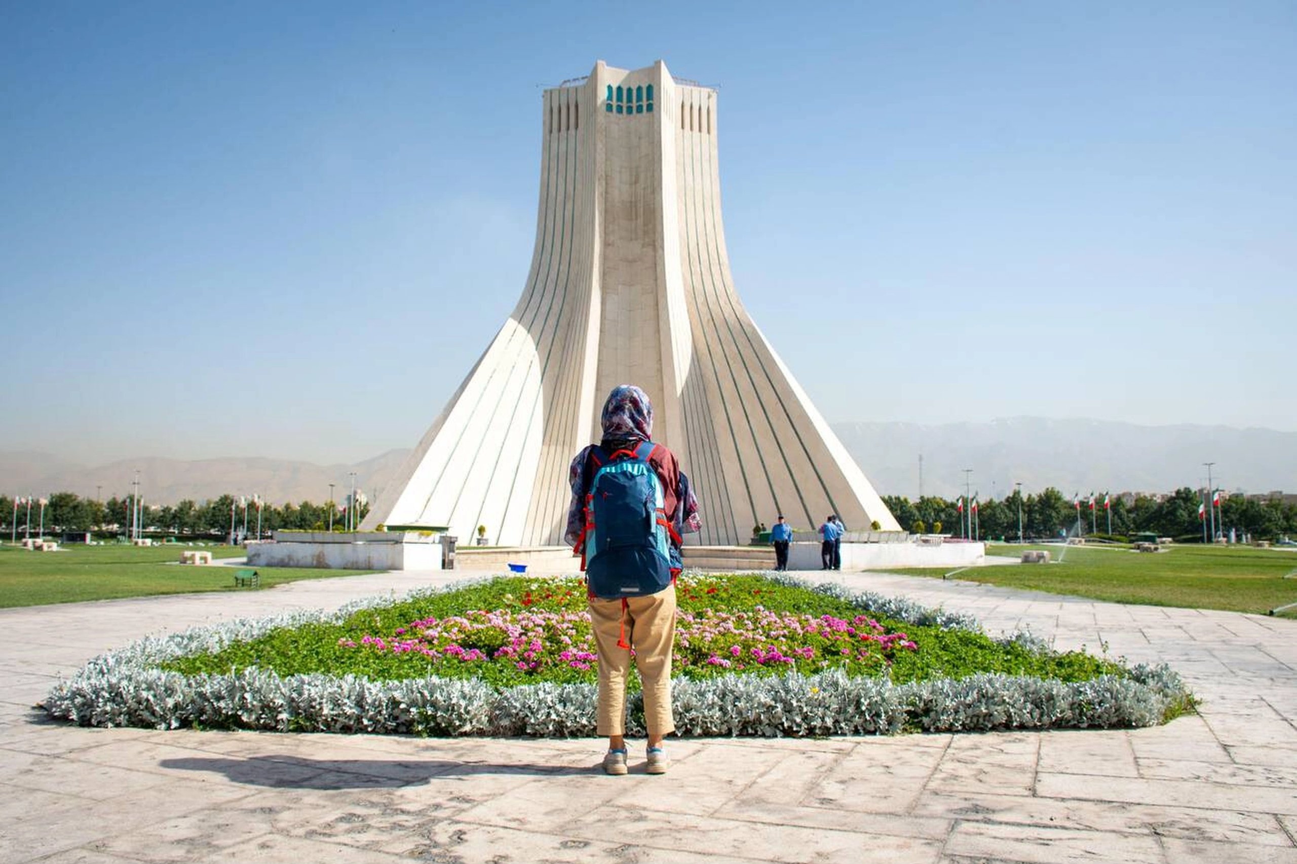 Backpacker At Azadi Tower