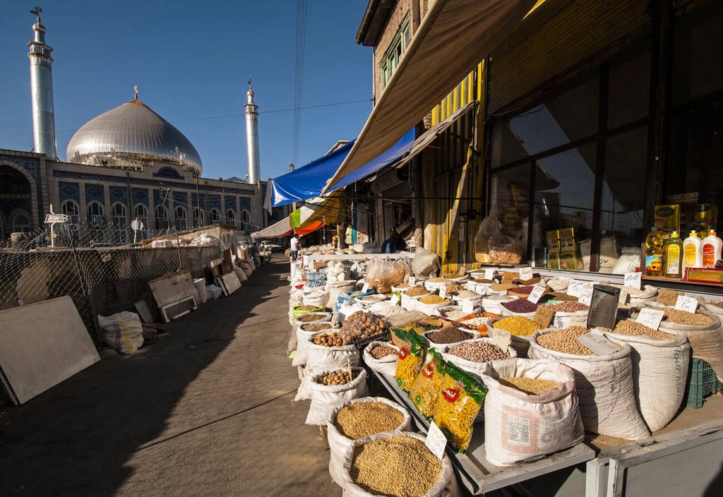 The Heart Of Urmia Mosque And Market