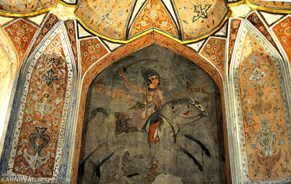 Hasht Behesht Palace wall paintings