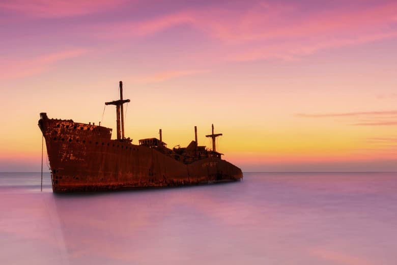 The Greek Ship Of Kish Island