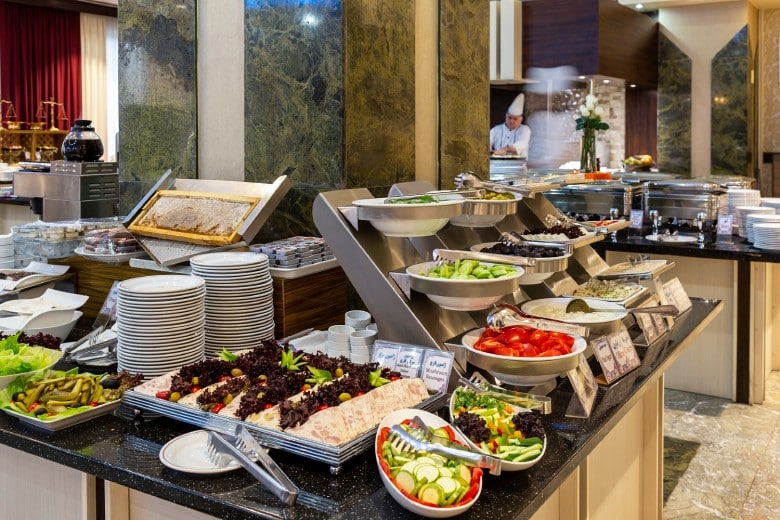 Breakfast Buffet In Yas Restaurant, Parsian Esteghlal Hotel