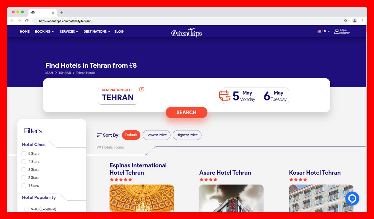 How To Book Hotel In Iran