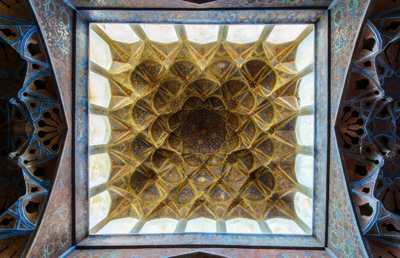 Architecture Of Ali Qapu Palace'S Ceiling