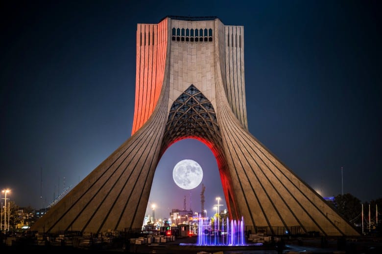 Azadi Tower In Tehran, Iran