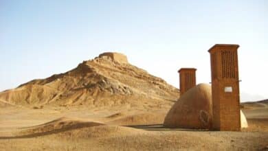 Zoroastrian Towers Of Silence In Yazd